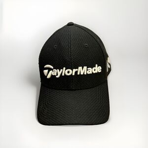 TaylorMade Mens Black Golf M1 PSi A-Flex Stretched Fitted Hat Size L/XL